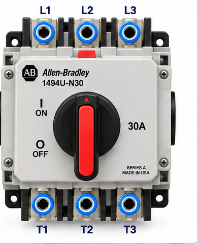 3-pole main disconnect switch