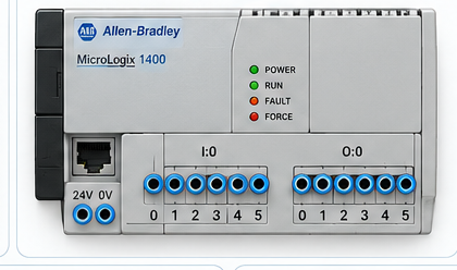 PLC input and output terminals