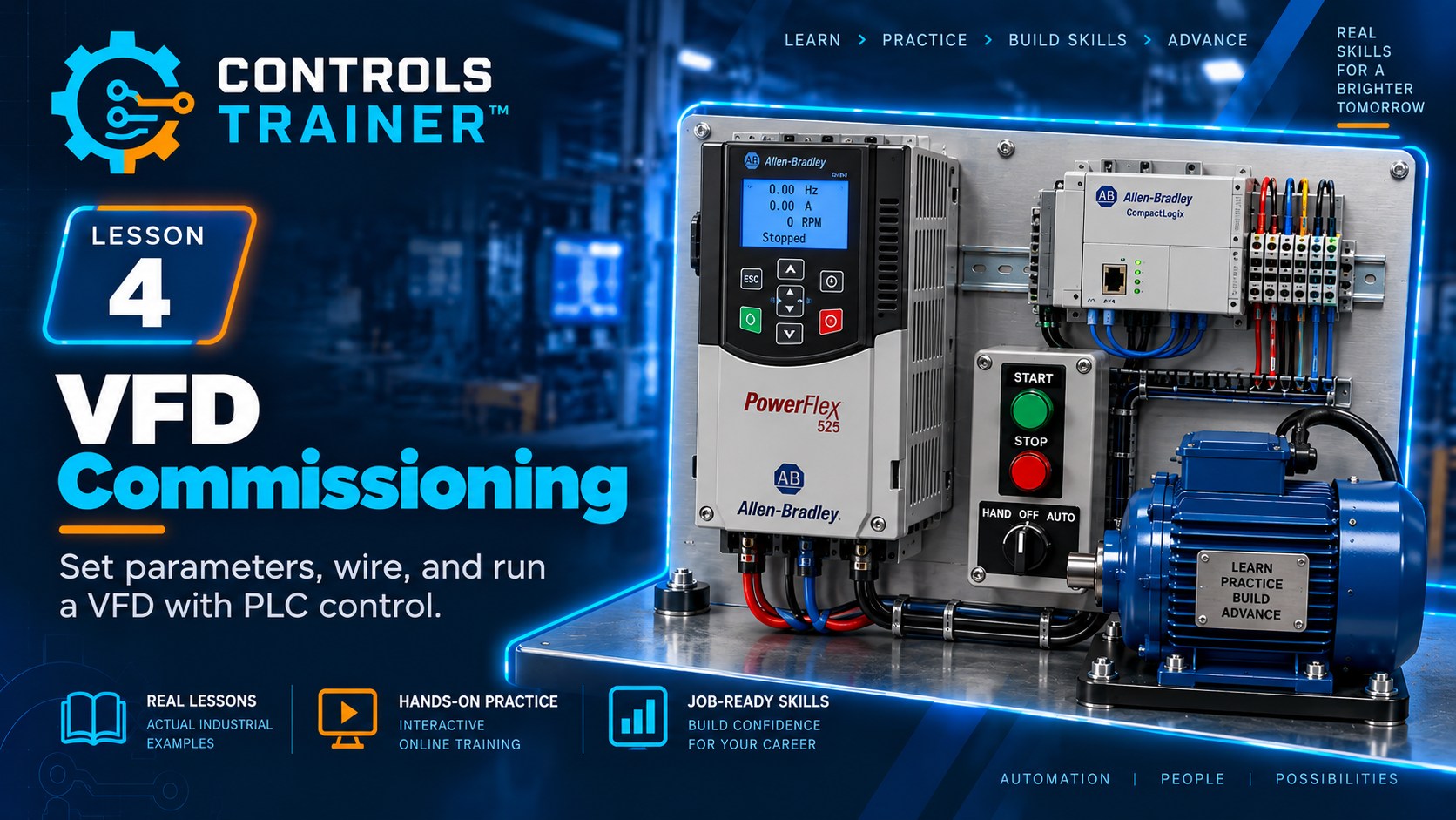 Level 4 VFD Conveyor Commissioning training